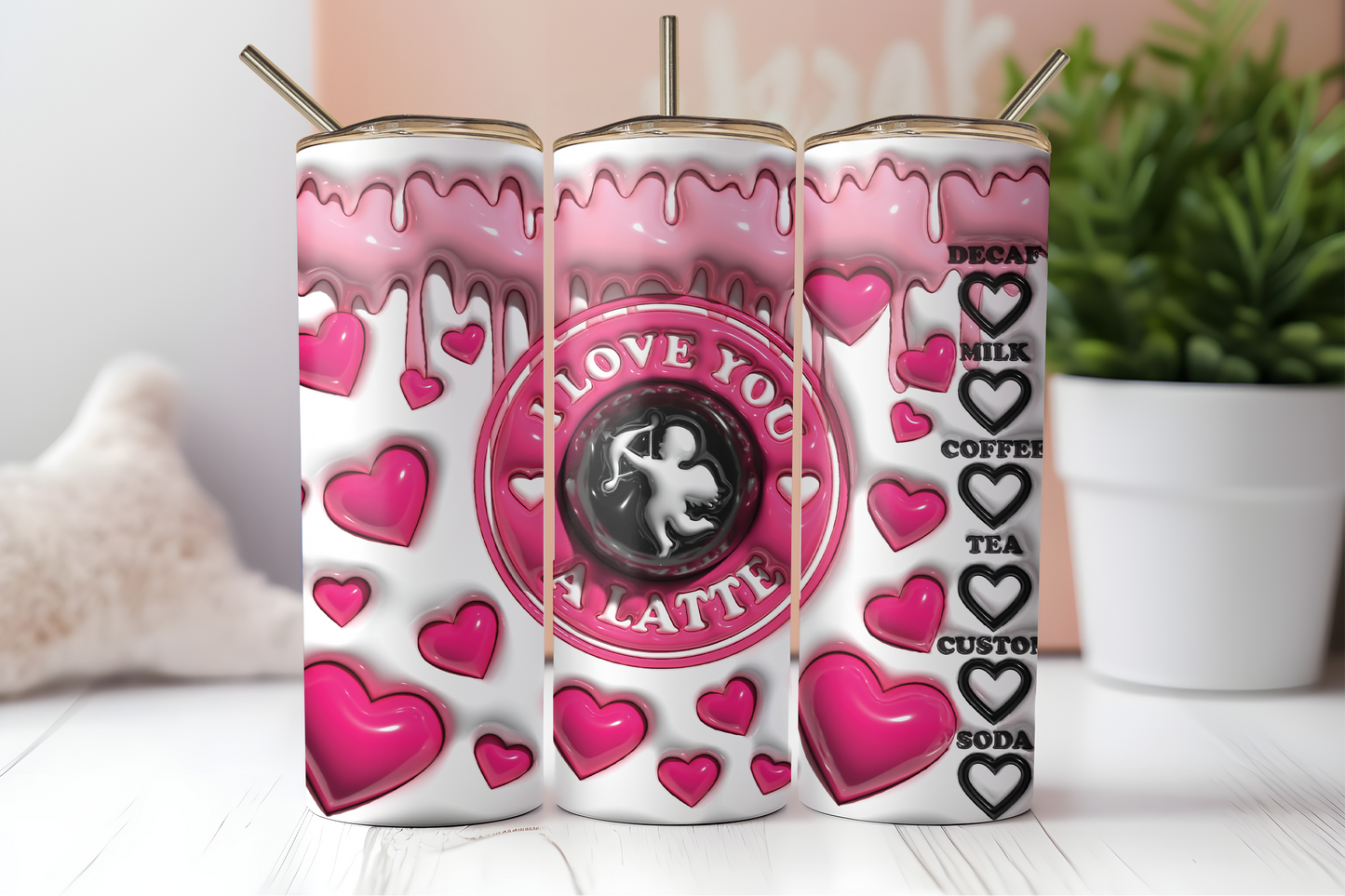 DIGITAL SUBLIMATION DESIGNS - XOXO COLLECTION TUMBLER WRAPS