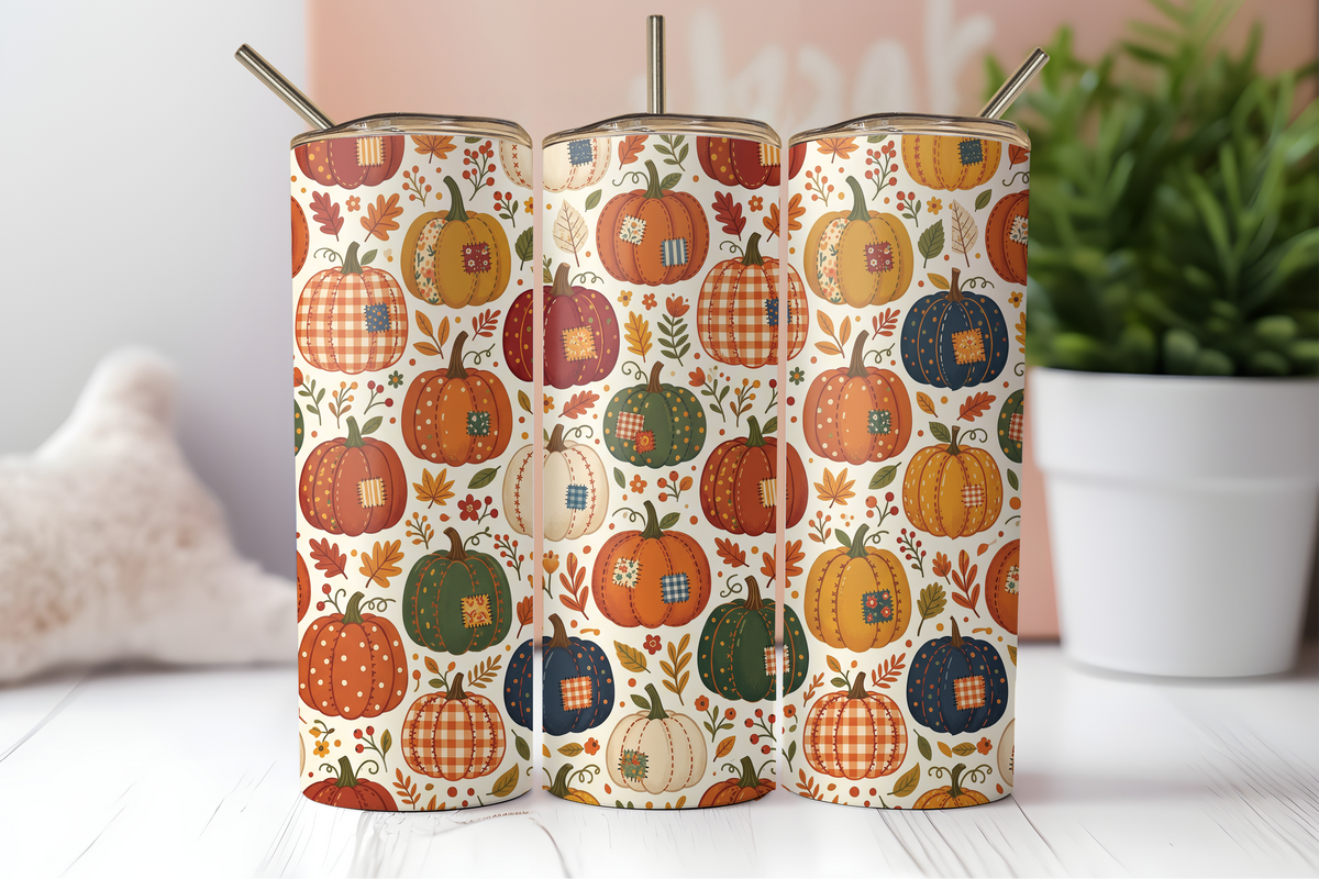 Designs de sublimation numérique - 3 habillages de gobelet d'Halloween