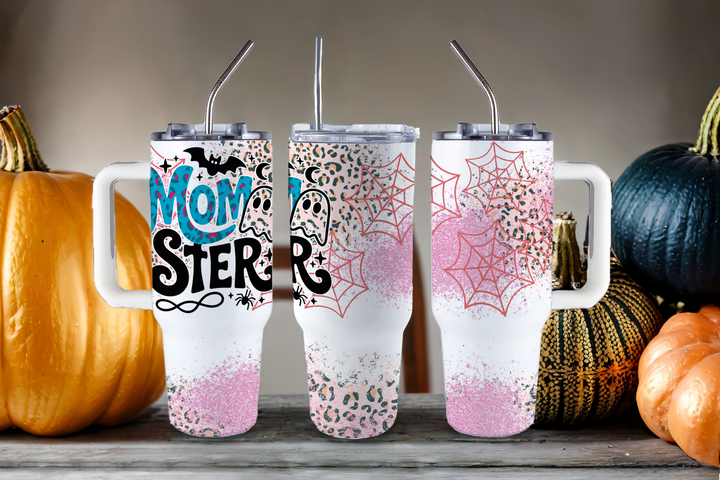 Digital Sublimation Designs - Halloween 2025 Tumblers — 40oz Big Swig — Pretty Momster