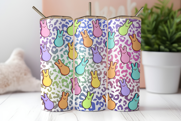 Digital Sublimation Designs - Easter — 20oz Skinny — Wild Peeps Party 1