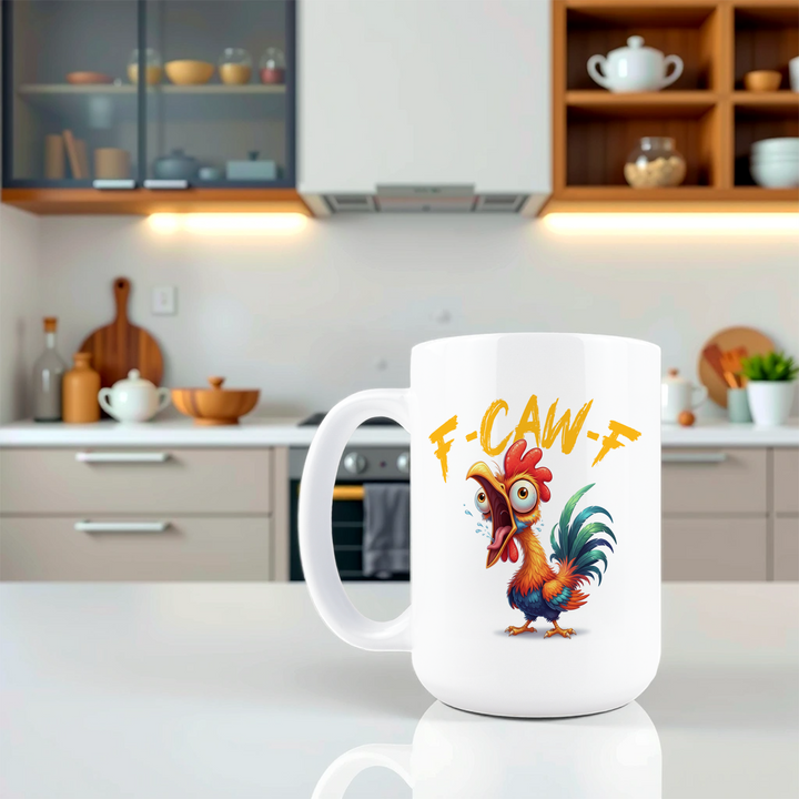 15oz Coffee Mug - F Caw F Chicken Mug
