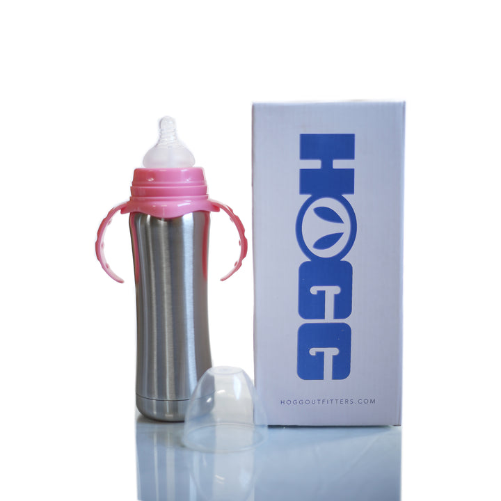 8oz Baby Bottles — Pink