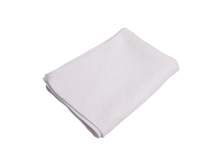 Small Sublimatable Waffle Weave Towel - 4 Pack - alternate angle | sublimatable textile blank