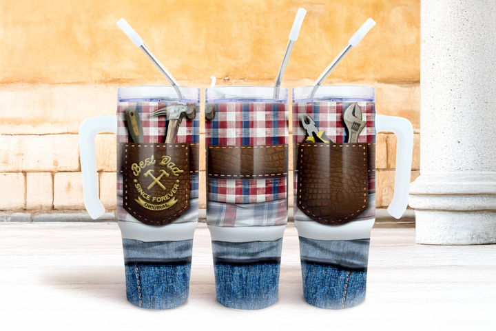 Digital Sublimation Designs - Father's Day 2025 Tumbler Wraps — 40oz Traveler — Best Dad