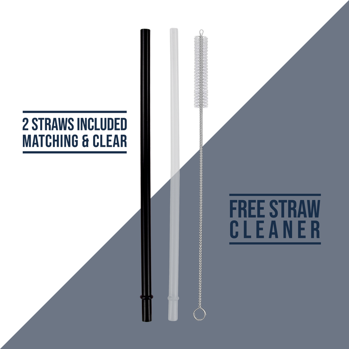 20oz Powder Coated Skinny Tumbler — Black