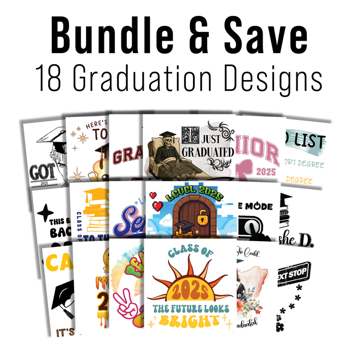 Multi Product Use - Digital Sublimation Designs - Graduation 2025 — Bundle All 18 Designs