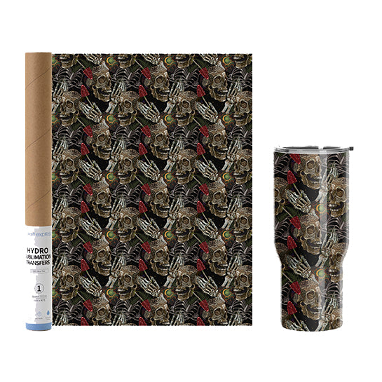 HYDRO SUBLIMATION PAPER TRANSFER ROLL - HALLOWEEN GRUNT HEAD