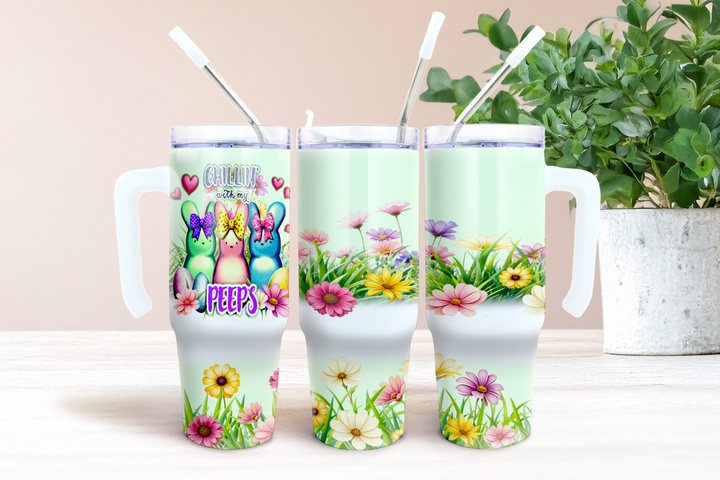 Digital Sublimation Designs - Easter — 30oz Grippy — Chillin' with my Peeps 2