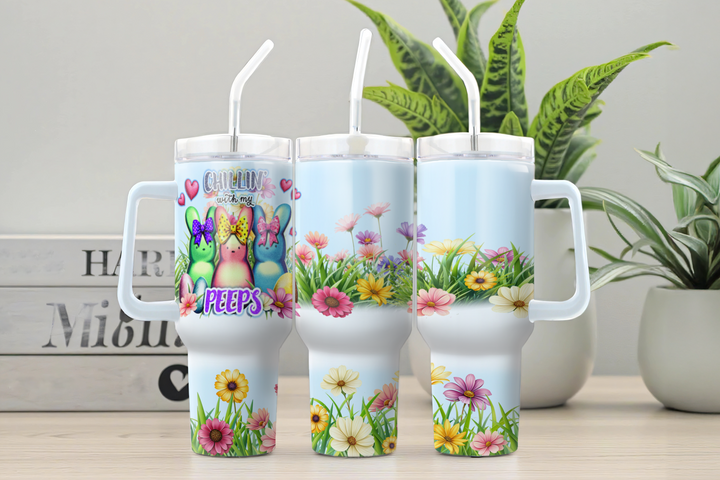 Digital Sublimation Designs - Easter — 30oz Grippy — Chillin' with my Peeps 3