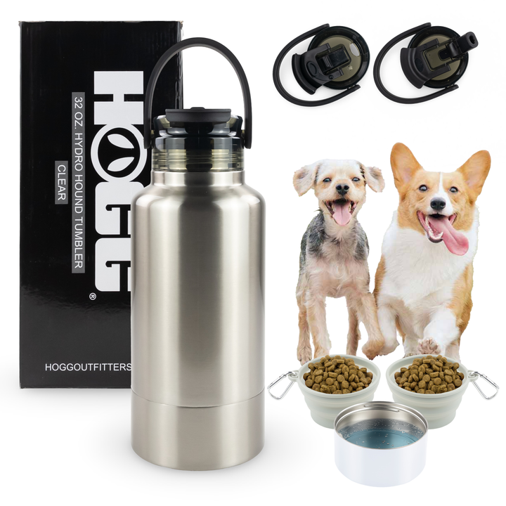 32oz Sublimatable Hydro Hound Tumbler — Clear