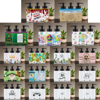 Assorted Ready to Press Sublimation 18oz Soap Dispenser Prints (17 Pack)