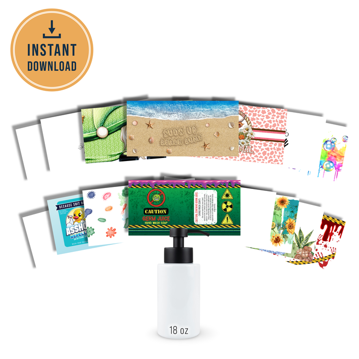 Digital Sublimation Designs - 18oz Soap Dispenser Wraps