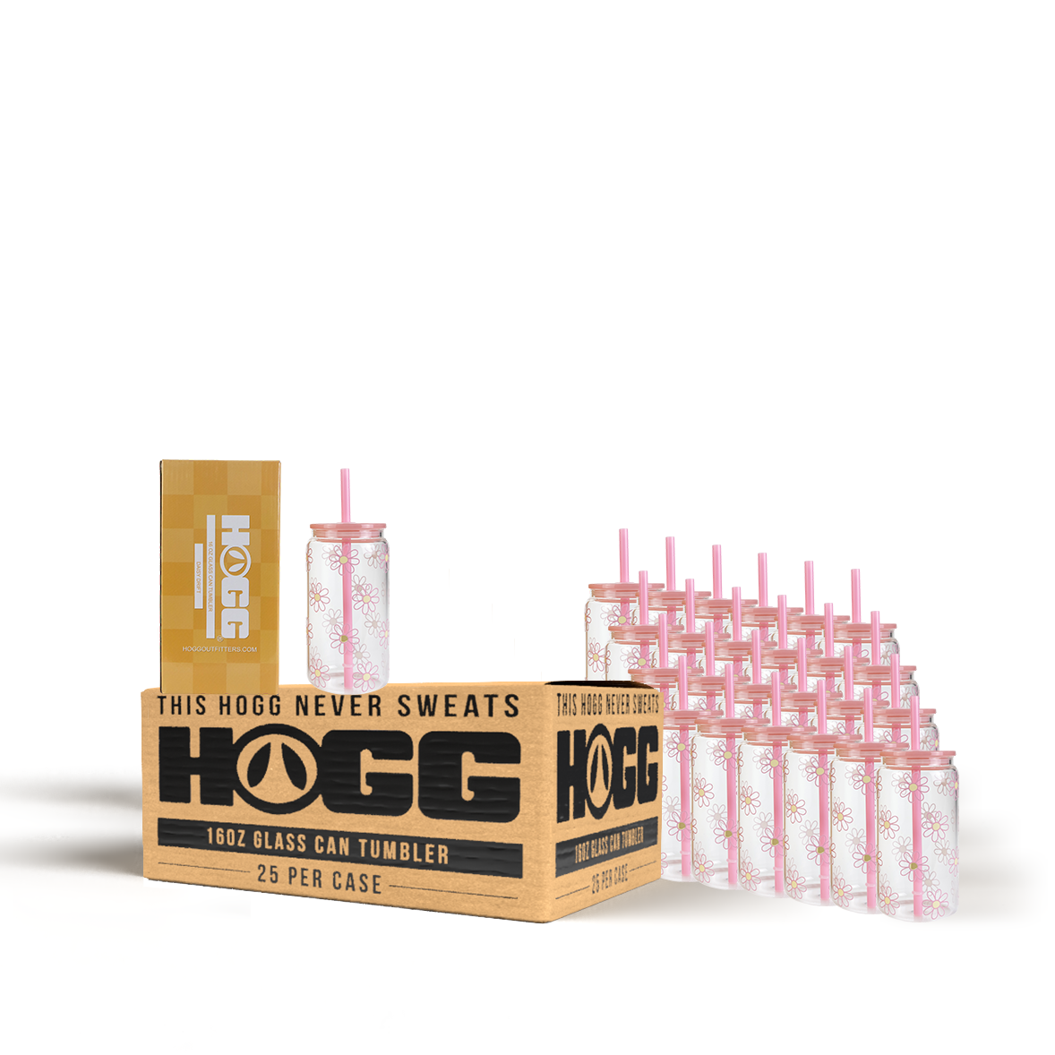 DAYDREAM CLUB - 16oz GLASS CAN TUMBLER CASE (25 UNITS)