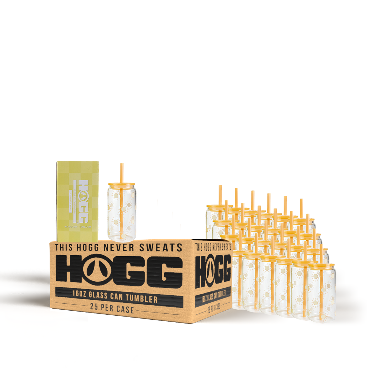 DAYDREAM CLUB - 16oz GLASS CAN TUMBLER CASE (25 UNITS)