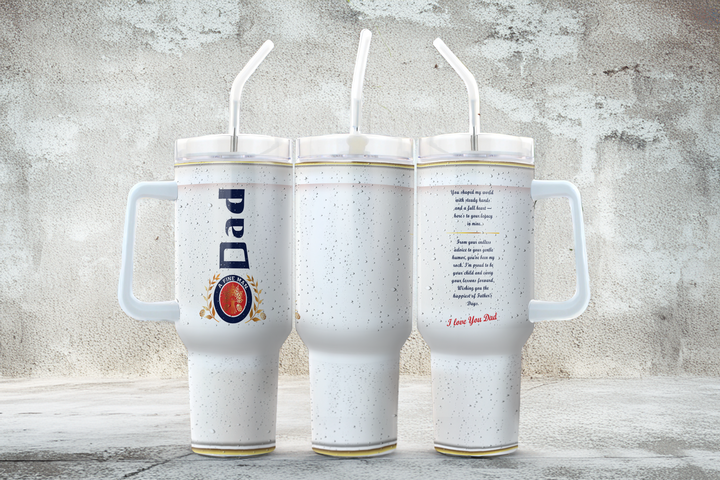 Digital Sublimation Designs - Father's Day 2025 Tumbler Wraps — 40oz Traveler — Dad Beer