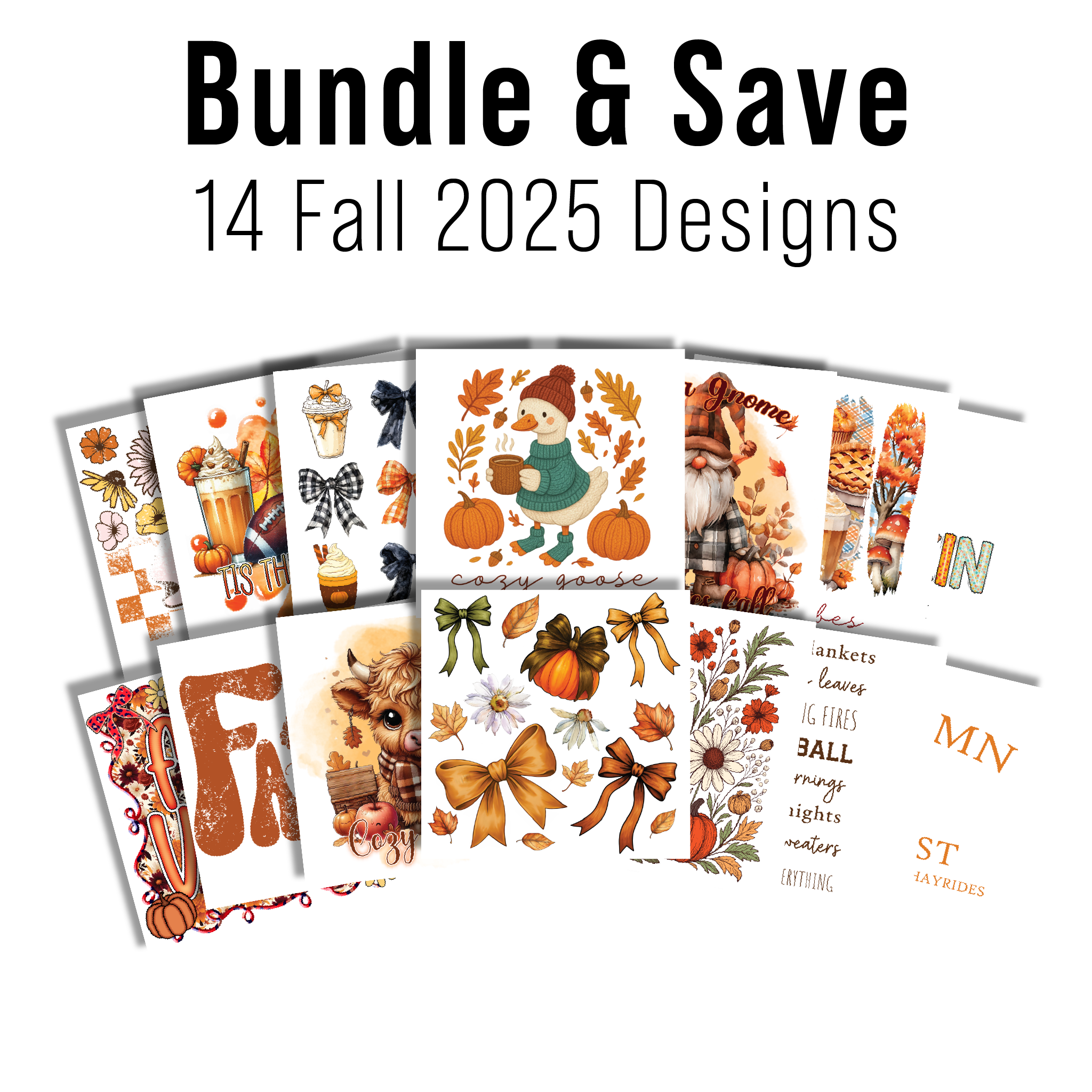 MULTI PRODUCT USE - DIGITAL SUBLIMATION DESIGNS - FALL 2025