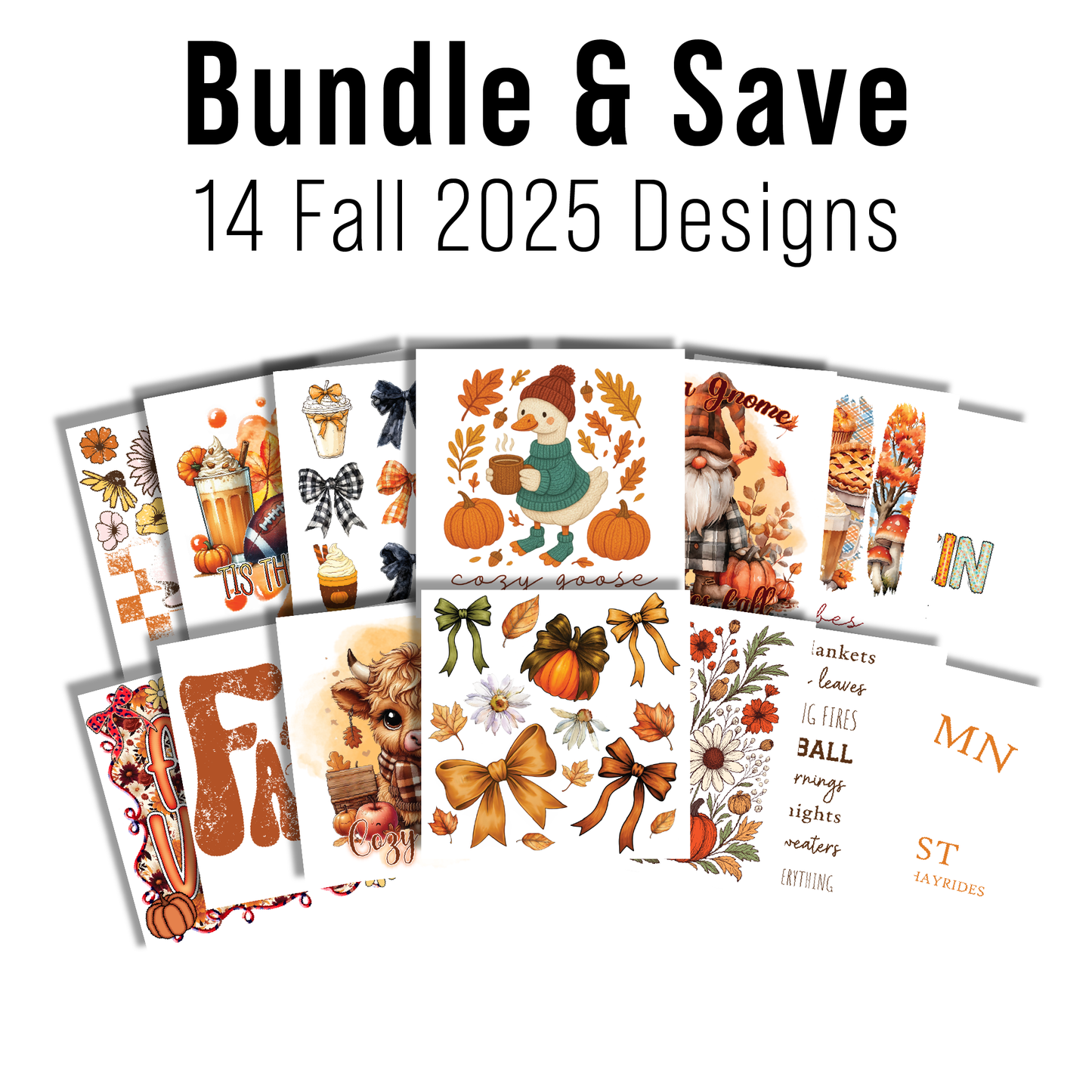 MULTI PRODUCT USE - DIGITAL SUBLIMATION DESIGNS - FALL 2025
