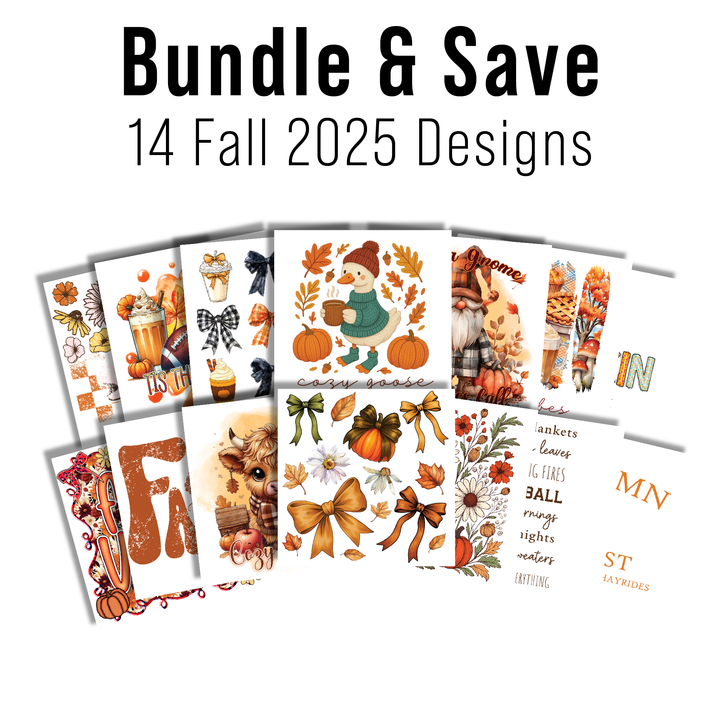 Multi Product Use - Digital Sublimation Designs - Fall 2025 — Bundle And Save All 14 Designs