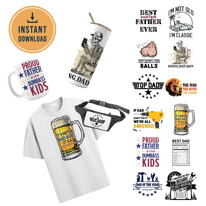 Multi Product Use - Digital Sublimation Designs - Father's Day 2025