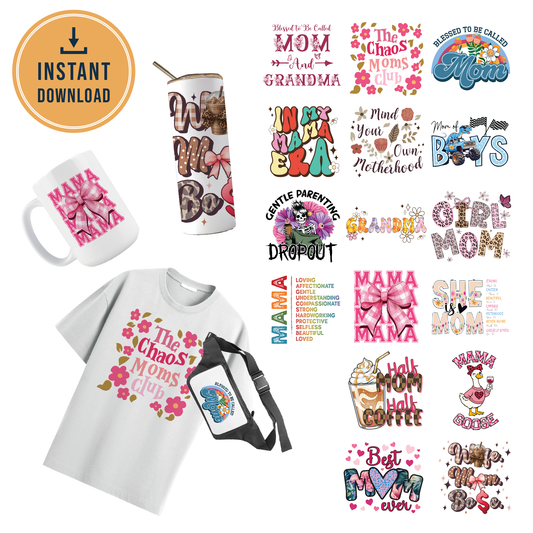 MULTI PRODUCT USE - DIGITAL SUBLIMATION DESIGNS - BEST MAMA EVER