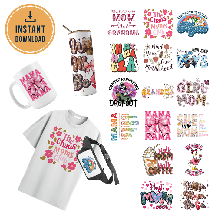 Multi Product Use - Digital Sublimation Designs - Best Mama Ever