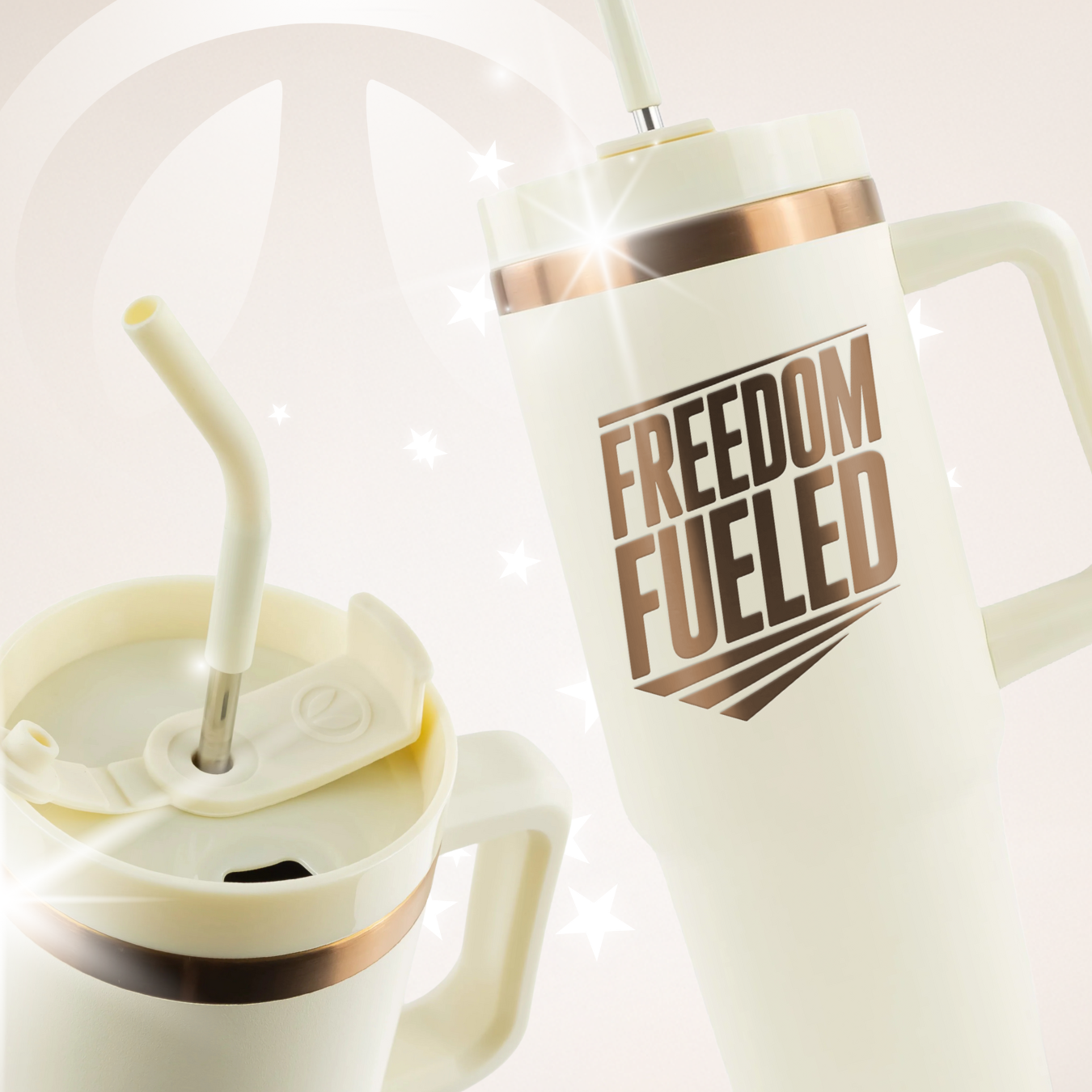 40oz POWDER COATED TRAVELER TUMBLER