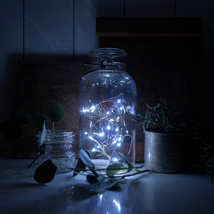 7ft Diy Fairy String Lights - 12 Pack - size comparison | custom drinkware accessory