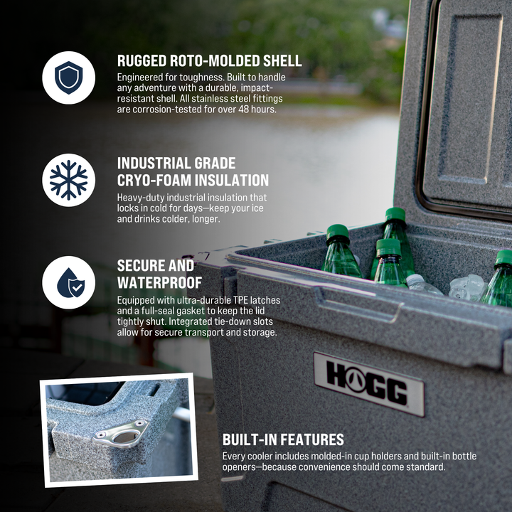 35qt Wheelie Hogg Coolers — Features