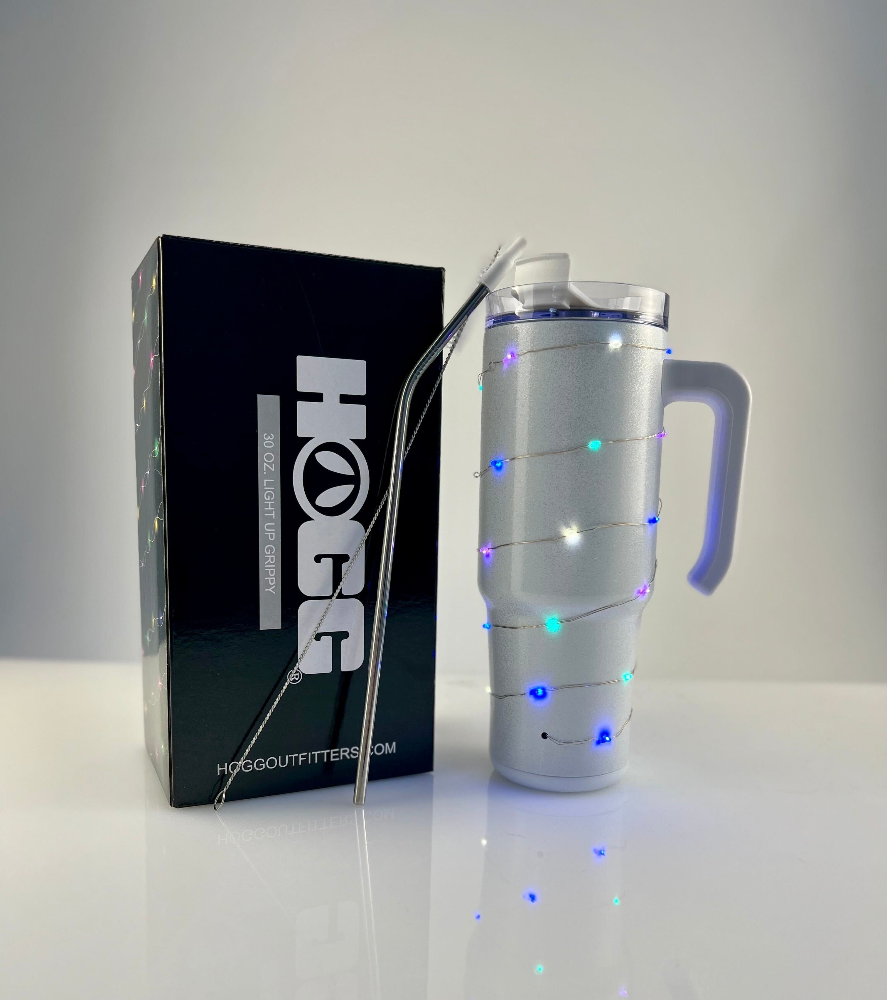 30oz SUBLIMATABLE HOLOGRAPHIC LIGHT UP GRIPPY TUMBLER CASE (24 UNITS)