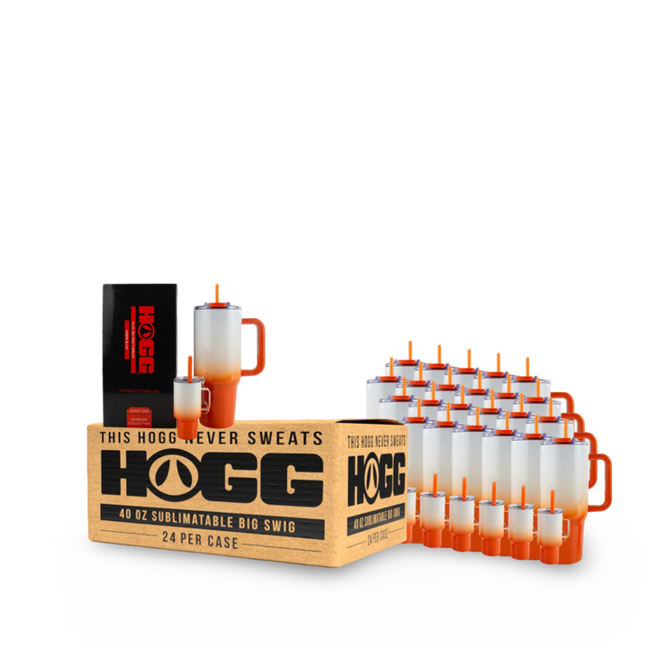 40oz Sublimatable Big Swig Tumbler Case (24 Units) - Game Day Collection | Ombre Blaze