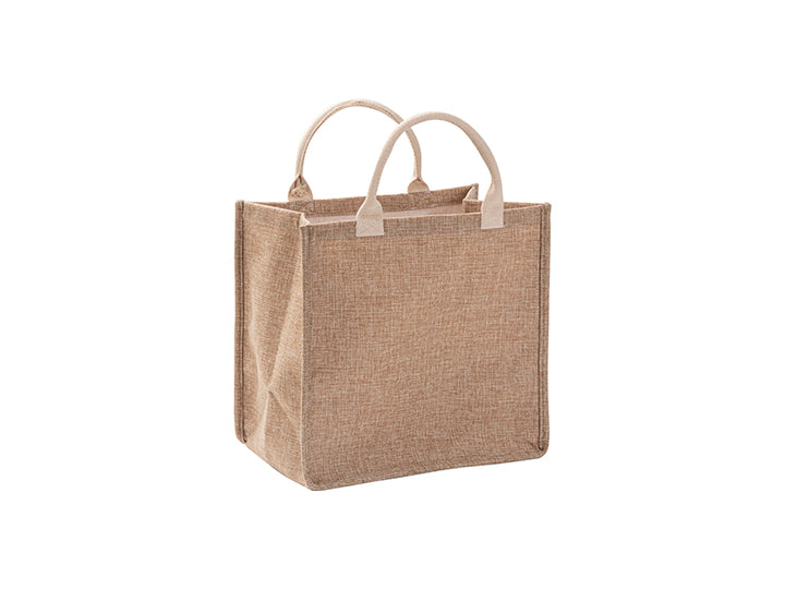 Sublimatable Linen Tote Bag (4 Pack) - alternate angle | sublimatable home decor blank