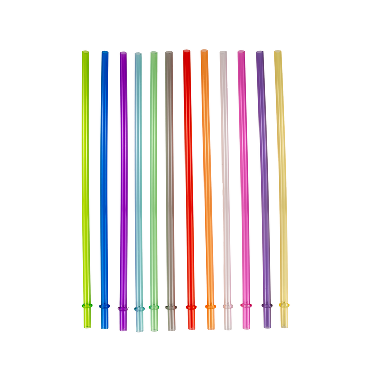 Jelly Straws - 11" (12 Pack) - alternate angle | drinkware straw accessory