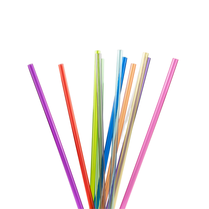 Jelly Straws - 11" (12 Pack) - close-up | drinkware straw accessory