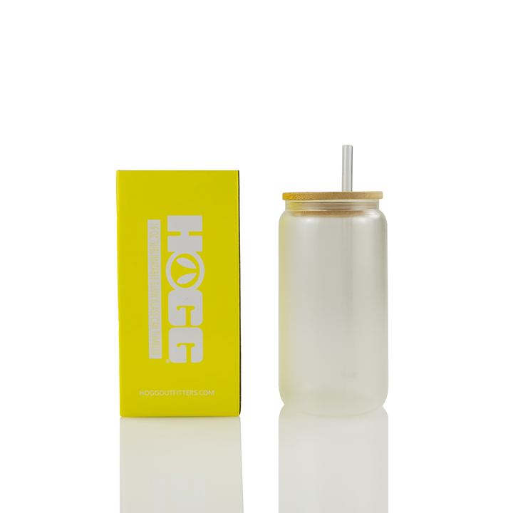 16oz Sublimation Blank Glow Glass Can Tumblers