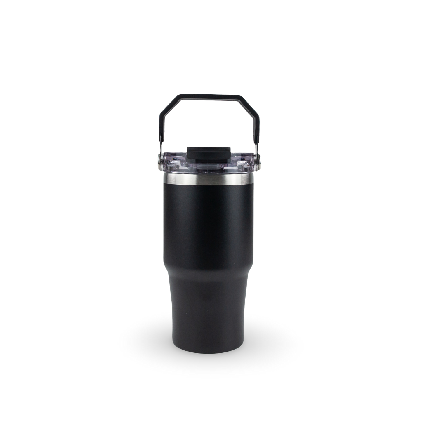 20oz POWDER COATED TRI-SIP TUMBLER (BLACK)