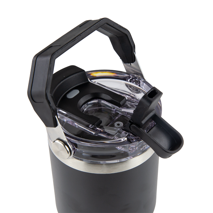 20oz Powder Coated Tri-Sip Tumbler Case (24 Units) - Black