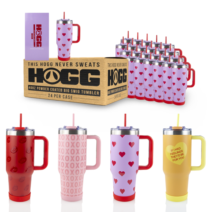 40oz Powder Coated Big Swig Tumbler Case (24 Units)