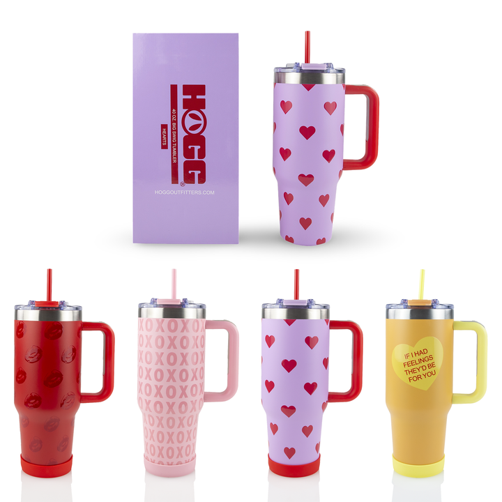 40oz pulverbeschichteter Big Swig Becher — Valentinstags-Farben – The Stainless Depot