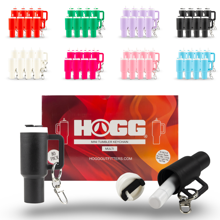 Mini Tumbler Chapstick Holder + Keychain — Mega Pack 8 Of Every Color