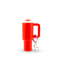 Mini Tumbler Chapstick Holder + Keychain - detail view | sublimatable accessory blank