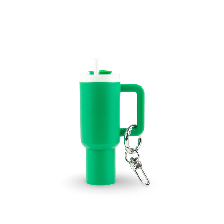 Mini Tumbler Chapstick Holder + Keychain - alternate angle | sublimatable accessory blank
