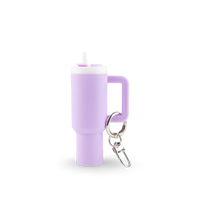 Mini Tumbler Chapstick Holder + Keychain - close-up | sublimatable accessory blank