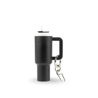 Mini Tumbler Chapstick Holder + Keychain - side view | sublimatable accessory blank