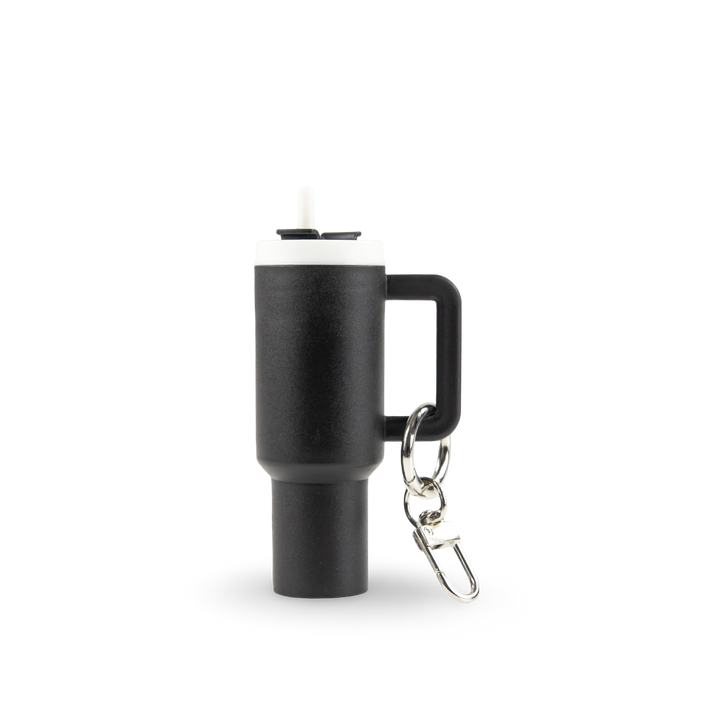 Mini Tumbler Chapstick Holder + Keychain - side view | sublimatable accessory blank