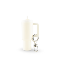 Mini Tumbler Chapstick Holder + Keychain - top view | sublimatable accessory blank