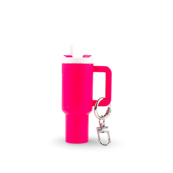Mini Tumbler Chapstick Holder + Keychain - color option | sublimatable accessory blank