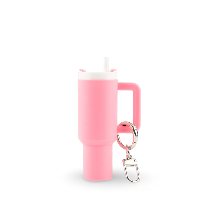 Mini Tumbler Chapstick Holder + Keychain - lifestyle view | sublimatable accessory blank