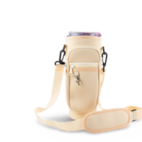 40oz Portable Tumbler Sleeve Bag w/ Strap & Hook - bottom view | tumbler handle accessory