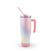 30oz Sublimatable Holographic Speaker Grippy Tumbler Case (24 Units) - Unicorn