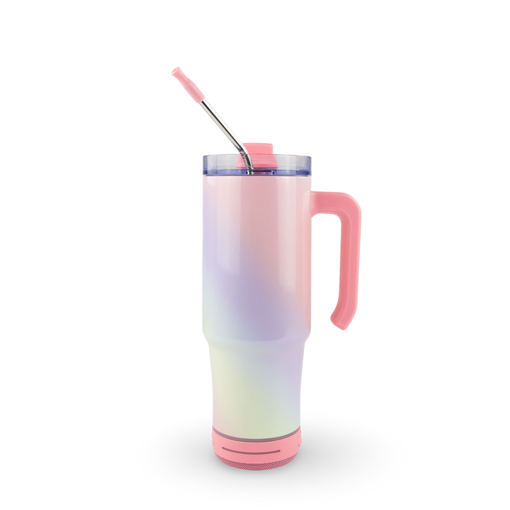 30oz Sublimatable Holographic Speaker Grippy Tumbler Case (24 Units) - Unicorn